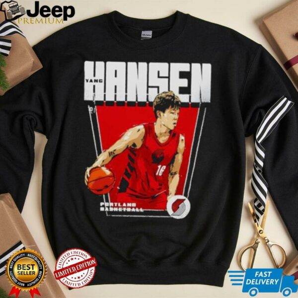 Yang Hansen Portland Trail Blazers Premiere basketball retro shirt