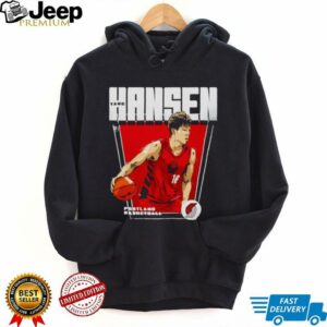 Yang Hansen Portland Trail Blazers Premiere basketball retro shirt