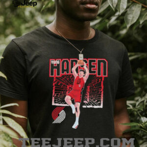 Yang Hansen Portland Trail Blazers Shattered basketball shirt