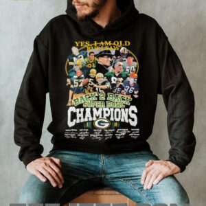 Yes I am old but I saw back 2 back Super Bowl Champions Green Bay Packers shirt
