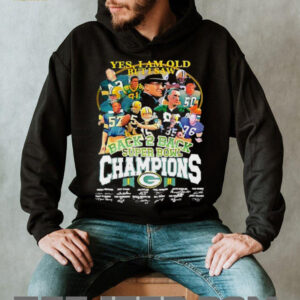 Yes I am old but I saw back 2 back Super Bowl Champions Green Bay Packers signature Shirt