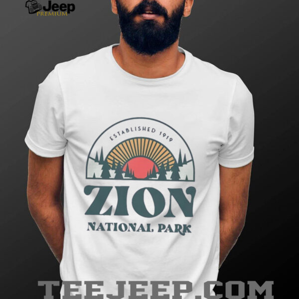 Zion National Park established 1919 shirt
