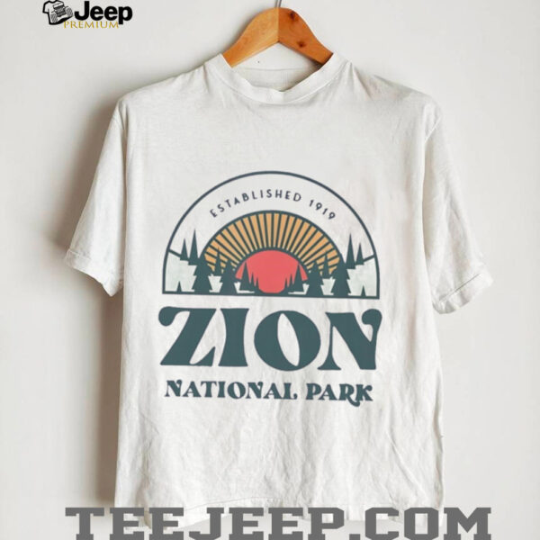 Zion National Park established 1919 shirt
