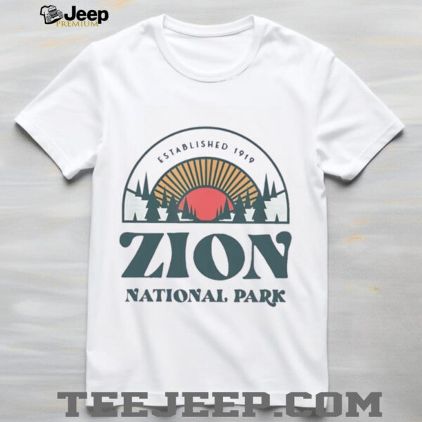 Zion National Park established 1919 shirt