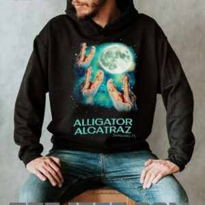 Three Alligator Alcatraz Everglades Florida under moon shirt