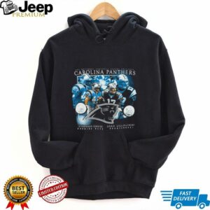 00’s Carolina Panthers Jake Delhomme Stephen Davis Vintage Black Star Players NFL Shirt