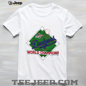 1988 Los Angeles Dodgers Vintage White Trench Sportswear MLB World Series Champions Shirt