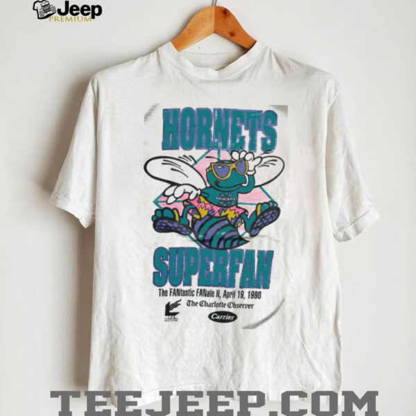1990 Charlotte Hornets x Charlotte Observer Superfan Fantastic Fanale Vintage NBA Shirt