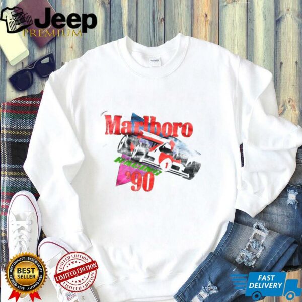1990 Marlboro Racing Team Vintage F1 White Distressed Shirt