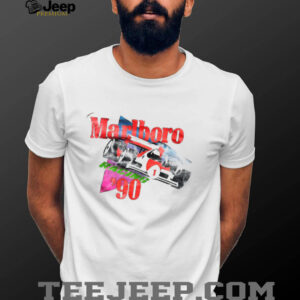 1990 Marlboro Racing Team Vintage F1 White Distressed Shirt