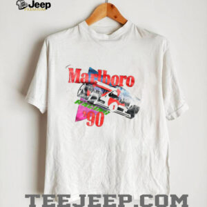 1990 Marlboro Racing Team Vintage F1 White Distressed Shirt