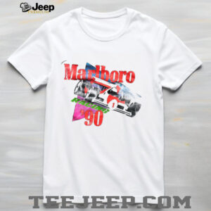 1990 Marlboro Racing Team Vintage F1 White Distressed Shirt