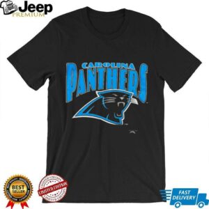 1993 Carolina Panthers Vintage Black Nutmeg Mills Big Logo Spellout NFL Shirt