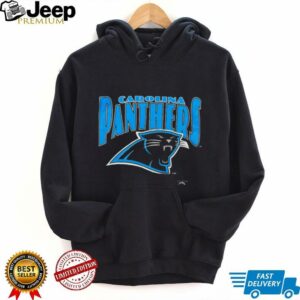 1993 Carolina Panthers Vintage Black Nutmeg Mills Big Logo Spellout NFL Shirt
