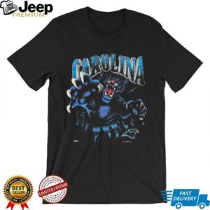 1993 Carolina Panthers Vintage Faded Black Nutmeg Mills Breakthrough NFL Shirt