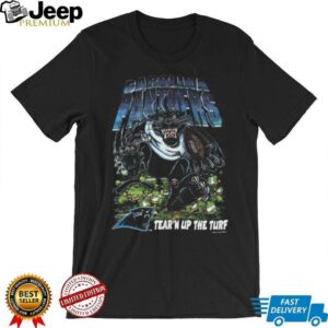 1993 Carolina Panthers Vintage “Tear’n Up The Turf” Salem Sportswear Cartoon Panther NFL Shirt