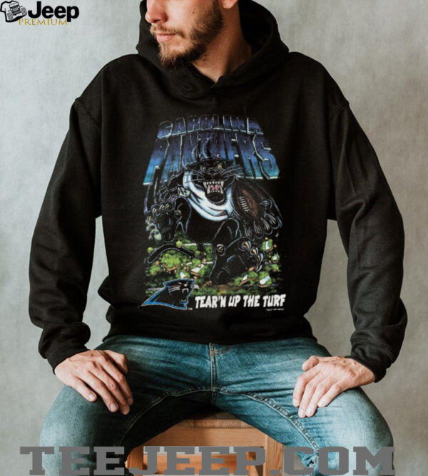 1993 Carolina Panthers Vintage “Tear’n Up The Turf” Salem Sportswear Cartoon Panther NFL Shirt