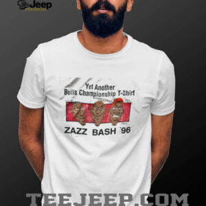1996 Chicago Bulls “Yet Another Bulls Championship T Shirt” Zazz Bash Pippen, Jordan & Rodman Distressed Caricature NBA Shirt
