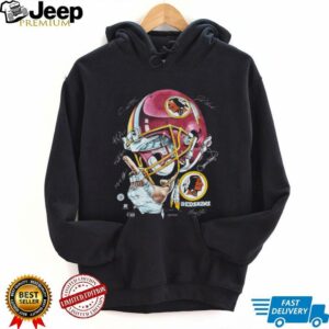 1996 Washington Redskins Vintage Black Realistic Helmet NFL Shirt