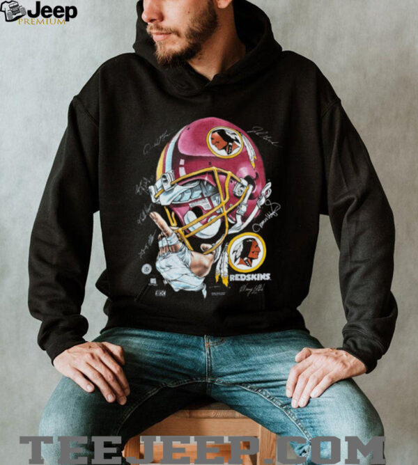 1996 Washington Redskins Vintage Black Realistic Helmet NFL Shirt