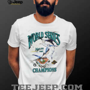1997 Florida Marlins World Series Champions Vintage White Pro Player...
