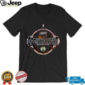 2005 Charlotte Bobcats vs. Boston Celtics Vintage Orange NBA Opening Night Shirt