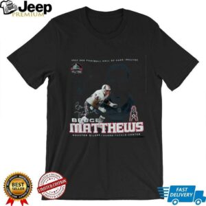 2007 Houston Oilers Bruce Matthews Pro Football Hall of Fame Vintage Reebok NFL Shirt