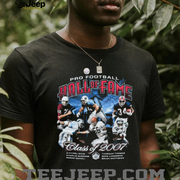 2007 Pro Football Hall of Fame Navy Blue Vintage Reebok NFL Shirt