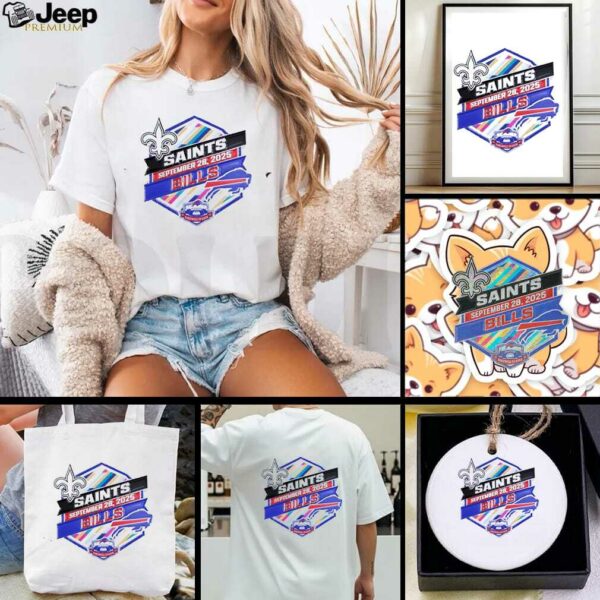2025 Bills vs. Saints Farewell Season Gameday Shirt