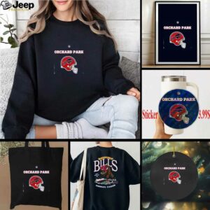 2025 Buffalo Bills Red Helmets Orchard Park Highmark Stadium 2 sided t shirt