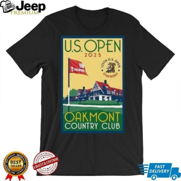 2025 US Openn Oakmont golf poster design usga pga new shirt