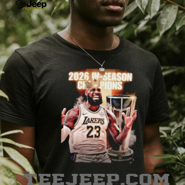 2026 In Seanson Champions NBA CUP Los Angeles Lakers LeBron James shirt