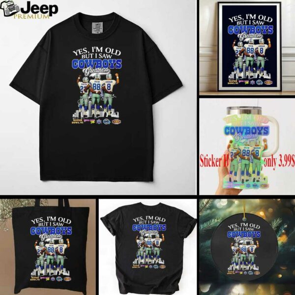 Dallas Cowboys 3 Legends Smith Irvin Aikman Skyline Signatures shirt