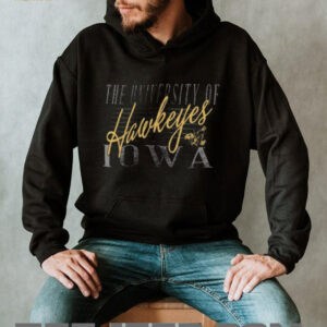 47 Iowa Hawkeyes Womens Black Maze Frankie Shirt