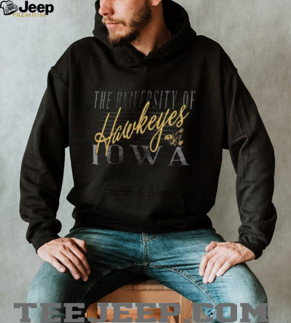 47 Iowa Hawkeyes Womens Black Maze Frankie Shirt
