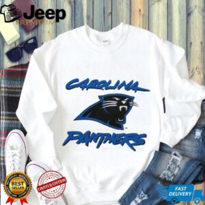 90’s Carolina Panthers Vintage White Cat Scratch Font NFL Plain...