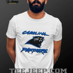 90’s Carolina Panthers Vintage White Cat Scratch Font NFL Plain...
