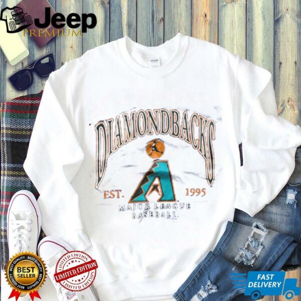 995 Arizona Diamondbacks Inaugural Season Vintage Purple Lee Sport Puff Print MLB Shirt
