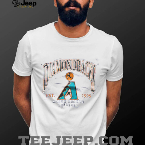 995 Arizona Diamondbacks Inaugural Season Vintage Purple Lee Sport Puff Print MLB Shirt