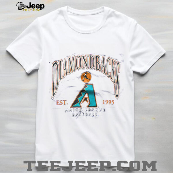 995 Arizona Diamondbacks Inaugural Season Vintage Purple Lee Sport Puff Print MLB Shirt