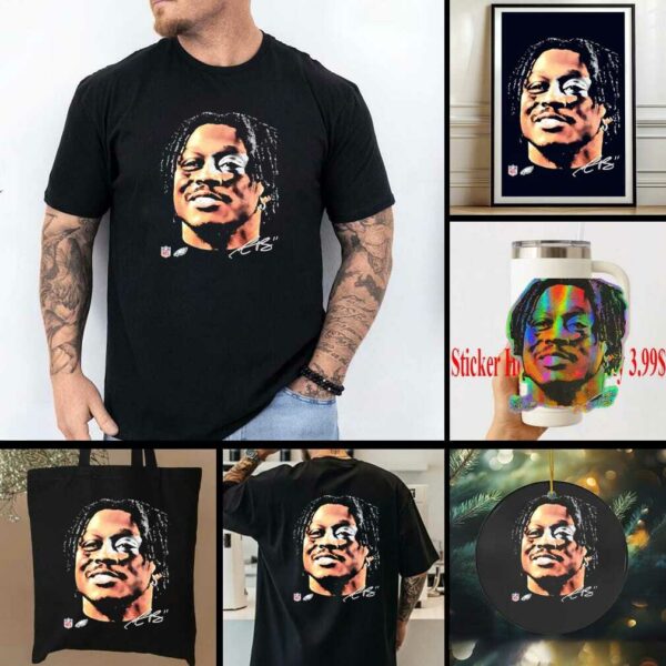 A.J. Brown Philadelphia Eagles Big Head Signature shirt