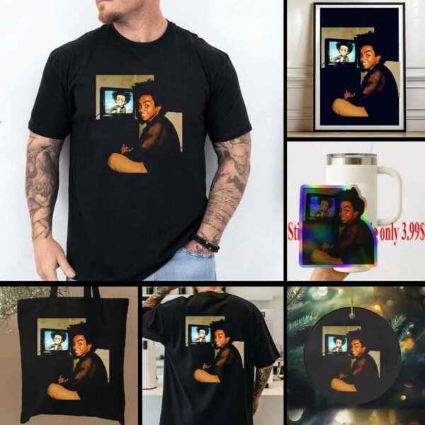 AI transforms Huey Freeman Boondocks live action playing game shirt