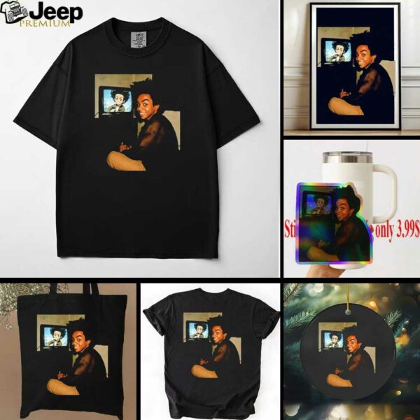AI transforms Huey Freeman Boondocks live action playing game shirt
