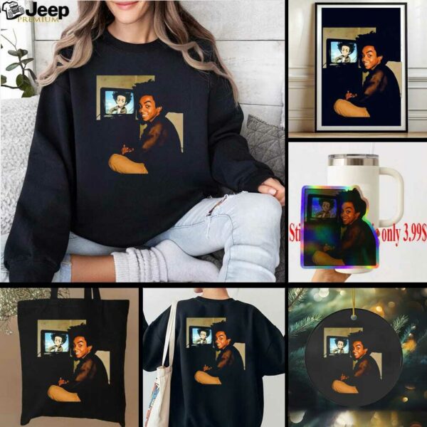 AI transforms Huey Freeman Boondocks live action playing game shirt