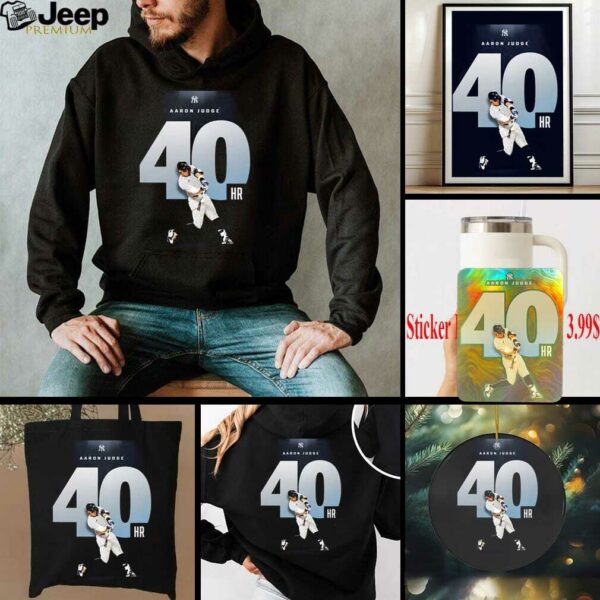 Aaron Judge New York Yankees Reach 40 HR MLB 2025 Unisex T Shirt