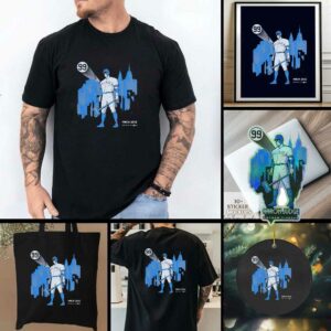 Aaron Judge all rise New York Yankees baseball city skyline shirt