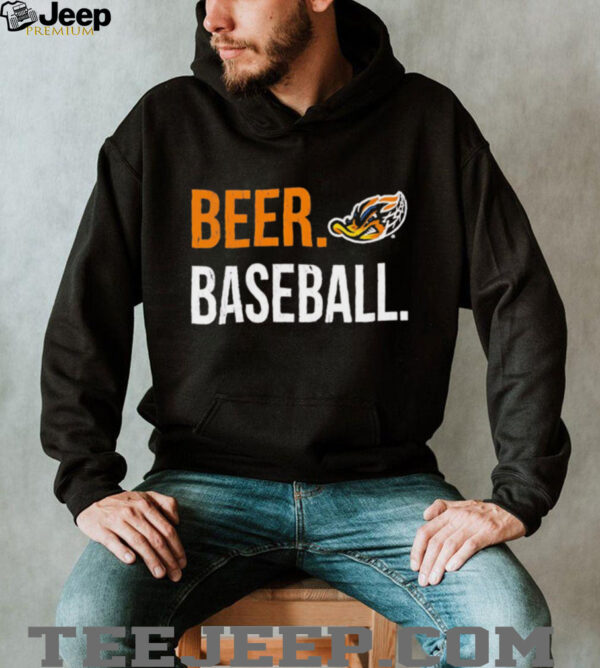 Akron RubberDucks beer baseball shirt