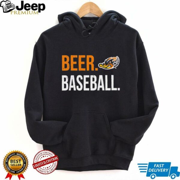 Akron RubberDucks beer baseball shirt