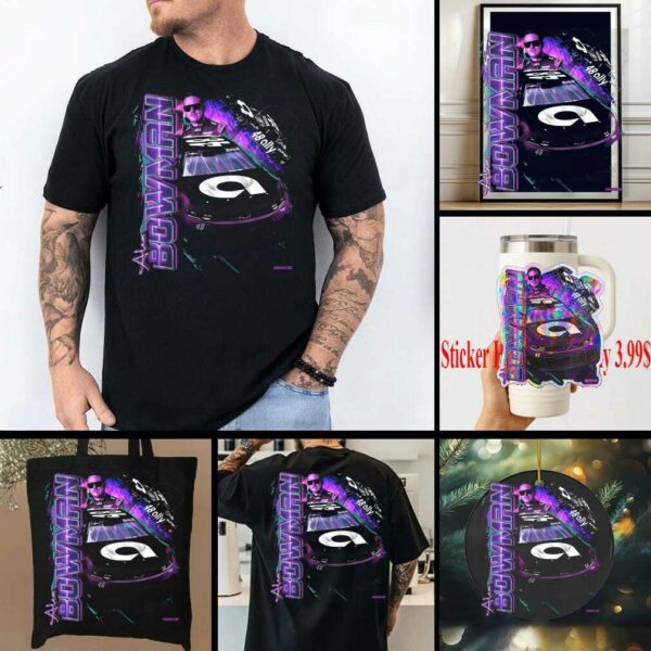 Alex Bowman Hendrick Motorsports Team Collection Black Ally Car T Shirt