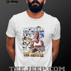 Allen Iverson Philadelphia 76ers NBA signature retro shirt